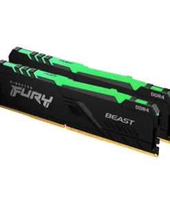 Памет за компютър Kingston FURY Beast Black RGB 16GB(2x8GB) DDR4 PC4-24000 3000MHz CL15