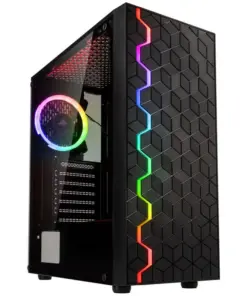 Кутия за компютър Kolink Inspire К8 АRGB TG Mid-tower Черна