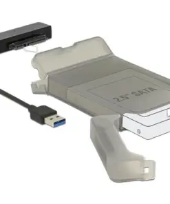 Конвертор Delock USB 3.0 Type-A мъжко - SATA 6 Gb/s 22 pin 2.5Prime; защитен