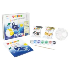 Комплект за моделиране с глини шаблони и бои +8 Juniorkit Galaxy Primo бр 1