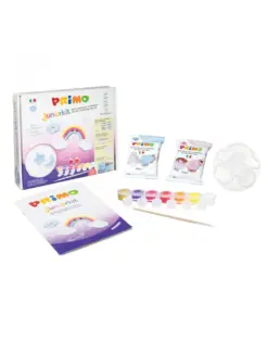 Alternative view of Комплект за моделиране с глини, шаблони и бои +8, Juniorkit Kawaii, Primo