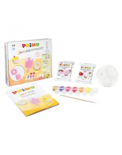 Alternative view of Комплект за моделиране с глини, шаблони и бои +8, Juniorkit Sweet, Primo