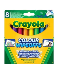 Alternative view of Маркери за бяла дъска 8 цв. коничен връх Wipeoffs, Crayola