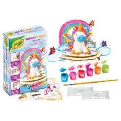 Глинена играчка за творене с 6 темперни бои еднорог Crayola бр 1