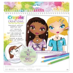 Скицник за гримиране с шаблони и лепенки 40 л. Creations Crayola бр 1