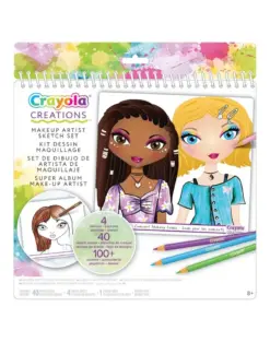 Alternative view от Скицник за гримиране с шаблони и лепенки 40 л. Creations, Crayola