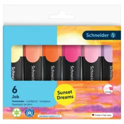 Текстмаркер Job Sunset Dreams 6 цвята Schneider бр 1