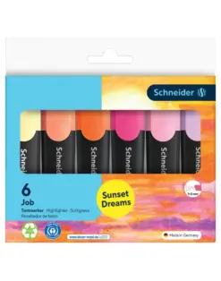 Alternative view of Текстмаркер Job Sunset Dreams, 6 цвята, Schneider