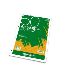 Alternative view of Блок листа с перф.и поле, А4, 50 л., 60 г/м2, редове, Blasetti