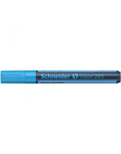 Alternative view of Маркер тебешир объл Maxx 265, 3 мм, св.син, Schneider