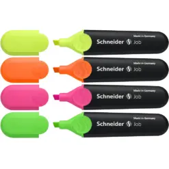 Текстмаркер Job 4 цвята Schneider бр 1