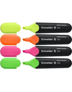 Текстмаркер Job, 4 цвята, Schneider