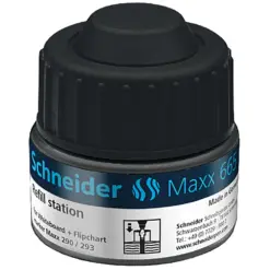 Мастило за маркери за бяла дъска Maxx 665 черно 30 мл Schneider бр 1
