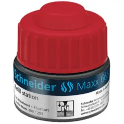 Мастило за маркери за бяла дъска Maxx 665 червено 30 мл Schneider бр 1