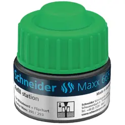 Мастило за маркери за бяла дъска Maxx 665 зелено 30 мл Schneider бр 1