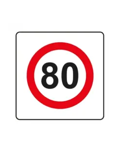 Alternative view of Пиктограма Ограничение 80, Spree