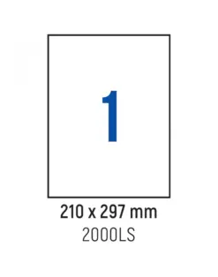 Alternative view от Етикети лепящи 1 бр., 210.0x297.0 мм, 100 л., A4, Spree, каш 10