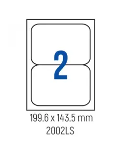 Alternative view от Етикети лепящи обли, 2 бр., 199.6x143.5 мм, 100 л., A4, Spree, каш 10