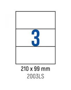 Alternative view от Етикети лепящи 3 бр., 210.0x99.0 мм, 100 л., A4, Spree, каш 10