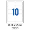 Етикети лепящи обли 10 бр. 99.06x57.0 мм 100 л. A4 Spree бр 1