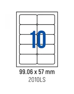 Alternative view от Етикети лепящи обли, 10 бр., 99.06x57.0 мм, 100 л., A4, Spree, каш 10