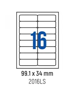 Alternative view от Етикети лепящи обли, 16 бр., 99.1x34.0 мм, 100 л., A4, Spree, каш 10