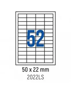 Alternative view от Етикети лепящи 52 бр., 50.0x22.0 мм, 100 л., A4, кант 4, Spree, каш 10