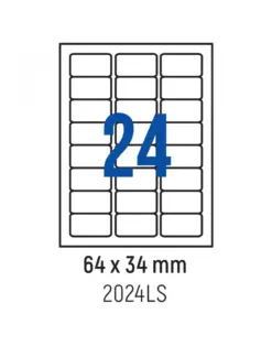 Alternative view от Етикети лепящи обли, 24 бр., 64.0x34.0 мм, 100 л., A4, Spree, каш 10