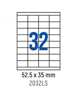 Alternative view от Етикети лепящи 32 бр., 52.5x35.0 мм, 100 л., A4, кант 2, Spree, каш 10