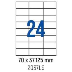Етикети лепящи 24 бр. 70.0x37.125 мм 100 л. A4 Spree бр 1