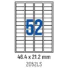 Етикети лепящи обли 52 бр. 46.4x21.2 мм 100 л. A4 Spree бр 1