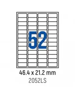 Alternative view of Етикети лепящи обли, 52 бр., 46.4x21.2 мм, 100 л., A4, Spree, каш 10