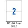 Етикети лепящи 2 бр. 210.0x148.5 мм 100 л. A4 Spree бр 1