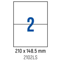 Етикети лепящи 2 бр. 210.0x148.5 мм 100 л. A4 Spree бр 1