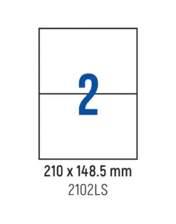 Alternative view of Етикети лепящи 2 бр., 210.0x148.5 мм, 100 л., A4, Spree, каш 10