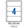 Етикети лепящи 4 бр. класьор 192.0x59.0 мм 100 л. A4 Spree бр 1