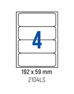 Alternative view of Етикети лепящи 4 бр., класьор 192.0x59.0 мм, 100 л., A4, Spree, каш 10
