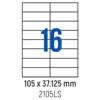 Етикети лепящи 16 бр. 105.0x37.125 мм 100 л. A4 Spree бр 1