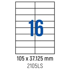 Етикети лепящи 16 бр. 105.0x37.125 мм 100 л. A4 Spree бр 1