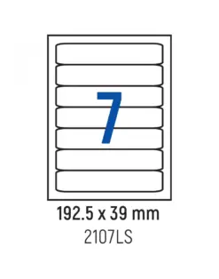 Alternative view of Етикети лепящи 7 бр., класьор 192.5x39.0 мм, 100 л., A4, Spree, каш 10