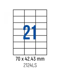 Alternative view of Етикети лепящи 21 бр., 70.0x42.43 мм, 100 л., A4, Spree, каш 10