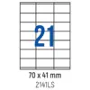 Етикети лепящи 21 бр. 70.0x41.0 мм 100 л. A4 кант 2 Spree бр 1