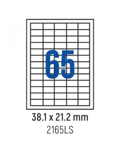 Alternative view of Етикети лепящи 65 бр., 38.1x21.2 мм, 100 л., A4, кант 4, Spree, каш 10