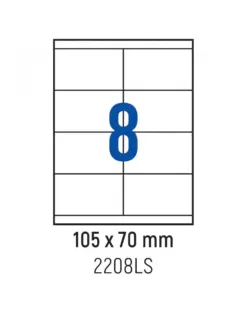 Alternative view of Етикети лепящи 8 бр., 105.0x70.0 мм, 100 л., A4, кант 2, Spree, каш 10