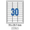 Етикети лепящи 30 бр. 70.0x29.7 мм 100 л. A4 Spree бр 1