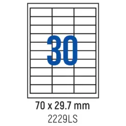 Етикети лепящи 30 бр. 70.0x29.7 мм 100 л. A4 Spree бр 1