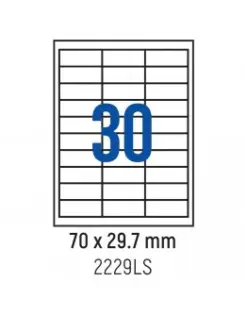 Alternative view of Етикети лепящи 30 бр., 70.0x29.7 мм, 100 л., A4, Spree, каш 10