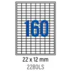 Етикети лепящи овал 160 бр. 22.0x12.0 мм 100 л. A4 Spree бр 1