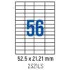 Етикети лепящи 56 бр. 52.5x21.2 мм 100 л. A4 Spree бр 1
