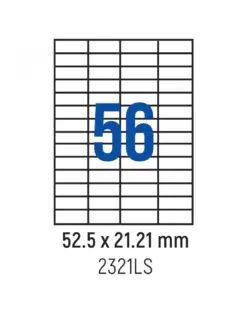 Alternative view of Етикети лепящи 56 бр., 52.5x21.2 мм, 100 л., A4, Spree, каш 10